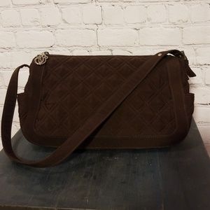 Vera Bradley Brown Quilted Purse